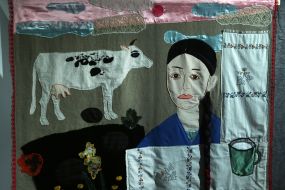 Work from the cycle "Dedicated to Grandma Hala 2018-2025" by Ukrainian artist Oksana Bryukhovetska