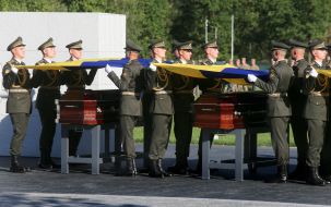 Military burial ceremony of the Unknown Soldiers at the National War Memorial Cemetery