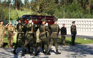 Military burial ceremony of the Unknown Soldiers at the National War Memorial Cemetery