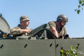 Training of infantrymen of the operational battalion of the 13th brigade of the National Guard in the Kharkiv region