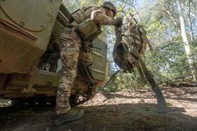 Training of infantrymen of the operational battalion of the 13th brigade of the National Guard in the Kharkiv region