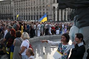 People honored the memory of Andriy Parubiy in Kyiv