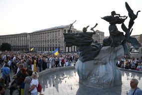 People honored the memory of Andriy Parubiy in Kyiv