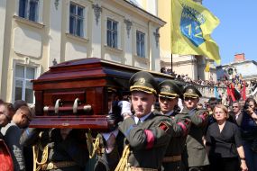 City-wide farewell ceremony for People's Deputy Andriy Parubiy in Lviv