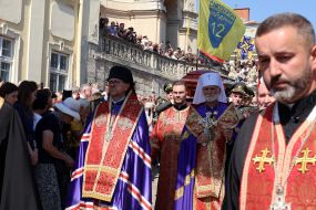 City-wide farewell ceremony for People's Deputy Andriy Parubiy in Lviv