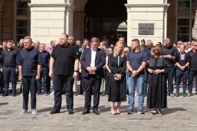 Andriy Sadovyi, Ruslan Stefanchuk, Oleksandr Kornienko and Olena Kondratyuk
