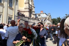 City-wide farewell ceremony for People's Deputy Andriy Parubiy in Lviv