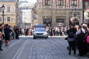 City-wide farewell ceremony for People's Deputy Andriy Parubiy in Lviv