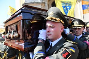 Загальноміська церемонія прощання з народним депутатом Андрієм Парубієм у Львові