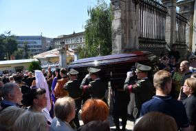 Загальноміська церемонія прощання з народним депутатом Андрієм Парубієм у Львові