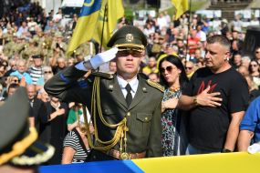 Загальноміська церемонія прощання з народним депутатом Андрієм Парубієм у Львові