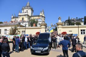 Загальноміська церемонія прощання з народним депутатом Андрієм Парубієм у Львові