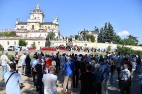 Загальноміська церемонія прощання з народним депутатом Андрієм Парубієм у Львові