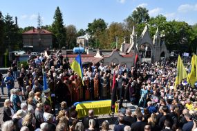 Загальноміська церемонія прощання з народним депутатом Андрієм Парубієм у Львові