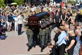 Загальноміська церемонія прощання з народним депутатом Андрієм Парубієм у Львові