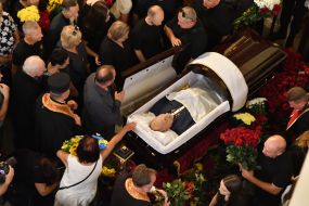 Загальноміська церемонія прощання з народним депутатом Андрієм Парубієм у Львові