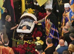 Загальноміська церемонія прощання з народним депутатом Андрієм Парубієм у Львові