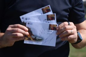 Урочисте погашення поштової марки "Укрпошти", присвяченої спецоперації СБУ "Павутина"