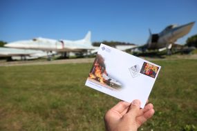 Solemn cancellation of the Ukrposhta postage stamp dedicated to the SBU special operation "Pavutyna"