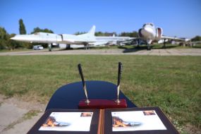 Solemn cancellation of the Ukrposhta postage stamp dedicated to the SBU special operation "Pavutyna"