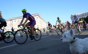 Участники соревнований "Киевская сотка"