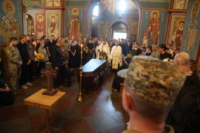 Farewell ceremony for 19-year-old Azov military corps member Darya Lopatina