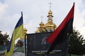 Farewell ceremony for 19-year-old Azov military corps member Darya Lopatina