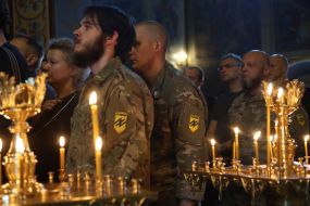 Farewell ceremony for 19-year-old Azov military corps member Darya Lopatina