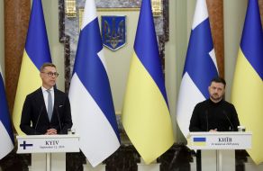 Meeting of Volodymyr Zelenskyy and Alexander Stubb with media representatives