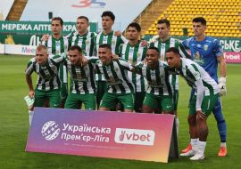 Players of FC Karpaty (Lviv)