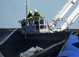 Fire in the territory of the logistics center of the company "Epicenter"