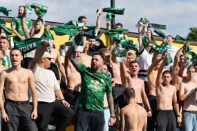 Fans in the stands