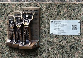 Mini-sculpture "People-Supports" dedicated to energy workers