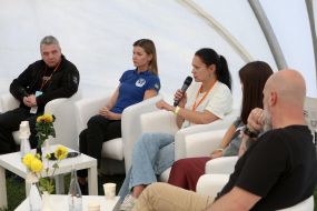 Максим Буткевич, Наталія Мельник та Тетяна Катриченко