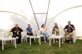 Максим Буткевич, Наталія Мельник, Тетяна Катриченко, Леніє Умерова та Геннадій Харченко