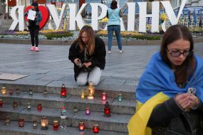 Action for the Day of Remembrance and Reminder of the Fallen, Prisoners of War and Missing Defenders of Ukraine on Independence Square in Kyiv