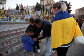 Action for the Day of Remembrance and Reminder of the Fallen, Prisoners of War and Missing Defenders of Ukraine on Independence Square in Kyiv