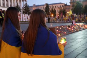 Action for the Day of Remembrance and Reminder of the Fallen, Prisoners of War and Missing Defenders of Ukraine on Independence Square in Kyiv