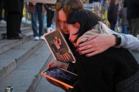 Action for the Day of Remembrance and Reminder of the Fallen, Prisoners of War and Missing Defenders of Ukraine on Independence Square in Kyiv