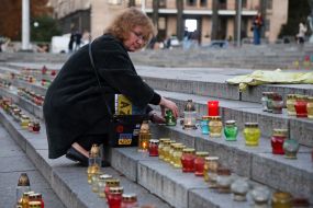 Action for the Day of Remembrance and Reminder of the Fallen, Prisoners of War and Missing Defenders of Ukraine on Independence Square in Kyiv