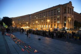 Action for the Day of Remembrance and Reminder of the Fallen, Prisoners of War and Missing Defenders of Ukraine on Independence Square in Kyiv