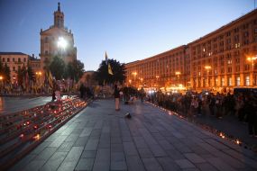 Action for the Day of Remembrance and Reminder of the Fallen, Prisoners of War and Missing Defenders of Ukraine on Independence Square in Kyiv