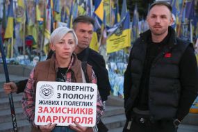 Action for the Day of Remembrance and Reminder of the Fallen, Prisoners of War and Missing Defenders of Ukraine on Independence Square in Kyiv
