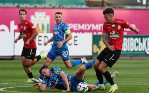 Игровой момент матча