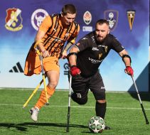 Match of the 4th round of the Ukrainian Indoor Football Championship at the Bosko-Arena stadium in Lviv