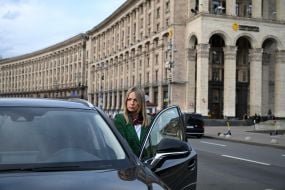 A moment of silence on Khreshchatyk in Kyiv