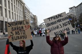 A moment of silence on Khreshchatyk in Kyiv