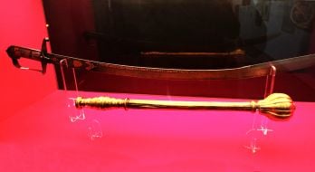 Hetman Ivan Mazepa's saber and hetman's mace