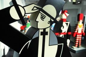 Fragment of the operetta design project by illustrator Alexandra Ekster