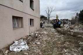 Наслідки обстрілу в селі Лапаївка